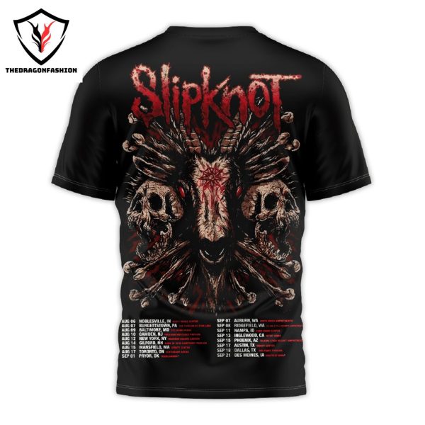 Slipknot 25th Anniversary Acre Come The Pain North America 2024 3D T-Shirt