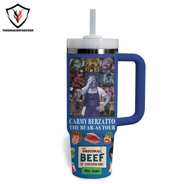 The Bear – The Original Beef Of Chicagoland Tumbler With Handle And Straw