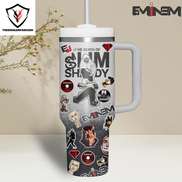The Death Of Shady Eminem Tumbler With Handle And Straw