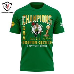The Final 2023-2024 NBA Champions Boston Celtics Different Here 3D T-Shirt – Green