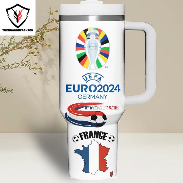 UEFA Euro 2024 France – Allez Les Bleus Tumbler With Handle And Straw