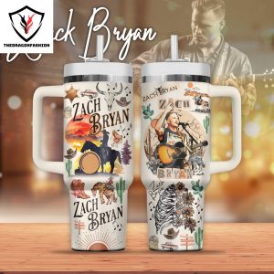 Zack Bryan Design Tumbler With Handle And Straw