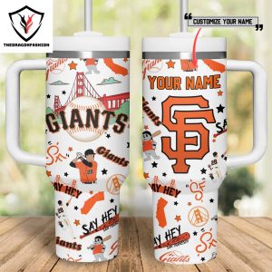 San Francisco Giants Say Het Tumbler With Handle And Straw
