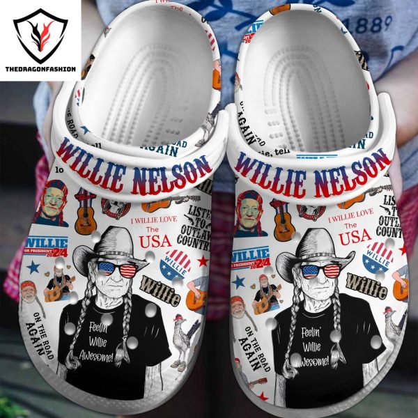 Willie Neson I Willie Love The USA Design Crocs