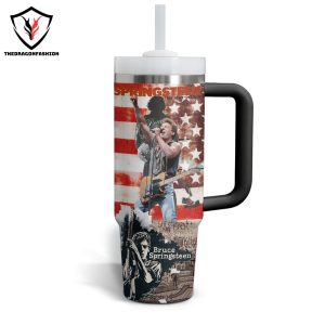 Springsteen E Street Band Bruce Springsteen Signature Tumbler With Handle And Straw
