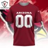 2024 Personalized NFL Arizona Cardinals 3D T-Shirt – Black