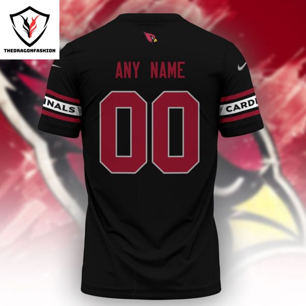 2024 Personalized NFL Arizona Cardinals 3D T-Shirt – Black