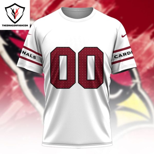 2024 Personalized NFL Arizona Cardinals 3D T-Shirt – White