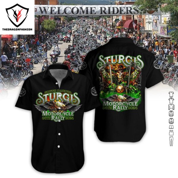 2024 Sturgis Motorcycle Rally- 84th Anniversary Hawaiian Shirt