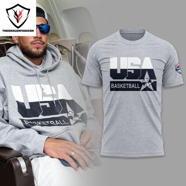 2024 USA Basketball Olympic Games Paris 3D T-Shirt