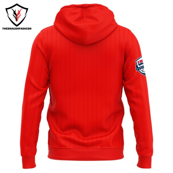 2024 USA Basketball Team Design Red Hoodie