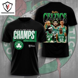 2023-24 NBA Final Champs Boston Celtics 3D T-Shirt