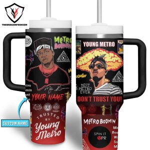 Trusted By Young Metro – Metro Boomin Tumbler With Handle And Straw