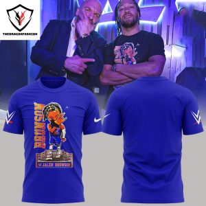 WWE Jalen Brunson 11 New York Knicks Design 3D T-Shirt – Blue