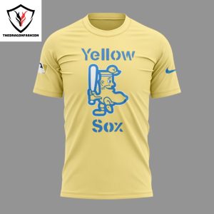 Boston Red Sox Yellow Sox Deisgn 3D T-Shirt