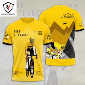 Tour De France 2024 Design 3D T-Shirt