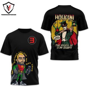 Eminem Houdini The Death Of Slim Shady 3D T-Shirt – Black