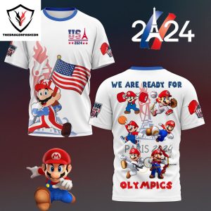 Olympics Paris 2024  Hooray For USA 3D T-Shirt