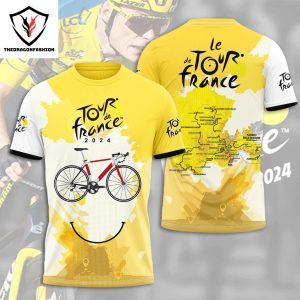 Le Tour De France Tour De France 2024 3D T-Shirt