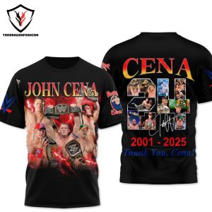 John Cena The Last Time Signature 3D T-Shirt