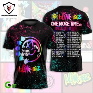 Blink-182 One More Time Summer Tour 3D T-Shirt