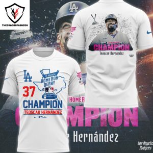 Los Angeles Dodgers Teoscar Hernandez Champion Home Run Derby 2024 3D T-Shirt