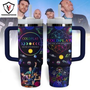 Coldplay Music Of The Spheres Tumbler With Handle And Straw