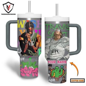 Personalized Travis Scott Vip Lounge Package Tumbler With Handle And Straw