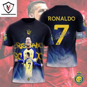 Cristiano Ronaldo Siuuubscribe Signature 3D T-Shirt