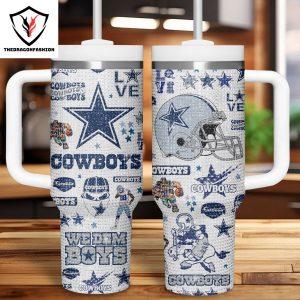 Dallas Cowboys Prescott – We Dem Boyz Tumbler With Handle And Straw