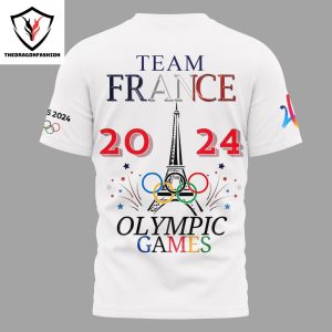 Team France Olympic Games 2024 3D T-Shirt – White