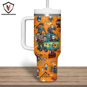 Personalized Horror Movie Tumbler With Handle And Straw