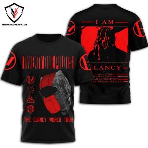 Twenty One Pilots, The Clancy World Tour 2024-2025 3D T-Shirt