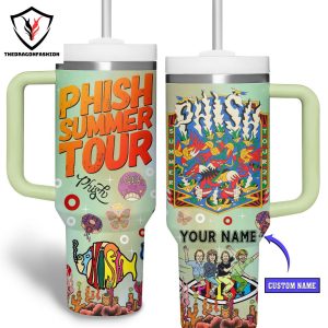 Personalized Phish Summer Tour Tumbler With Handle And Straw