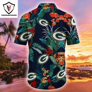 Green Bay Packers Flower Tropical Summer Hawaiian Shirt