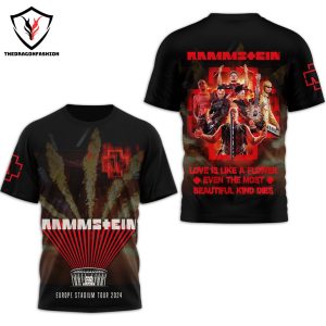 Rammstein Europe Stadium Tour 2024 3D T-Shirt