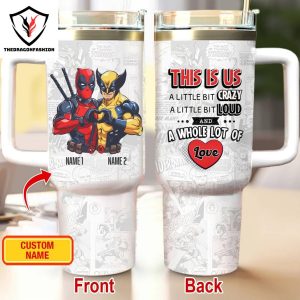 Deadpool And Wolverine Besties Forever – Superhero Best Friends Tumbler With Handle And Straw