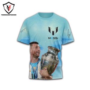 Lionel Messi Champion Copa America 2024 Signature 3D T-Shirt