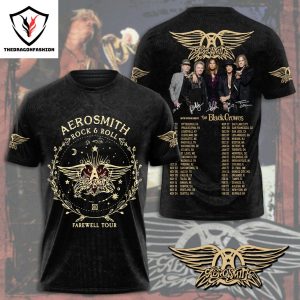 Aerosmith Rock & Roll Farewell Tour 2024 3D T-Shirt