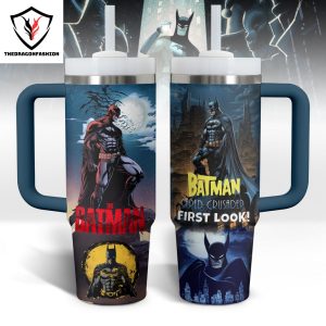 The Batman Caped Crusader First Look Tumbler With Handle And Straw