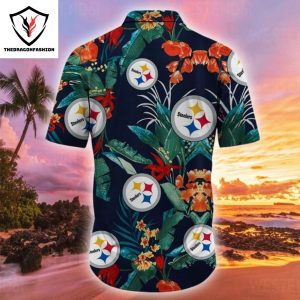 Pittsburgh Steelers Flower Tropical Summer Hawaiian Shirt