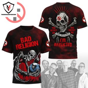 Personalized Bad Religion 44 Years 1980-2024 3D T-Shirt