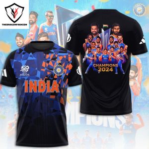 India Champions 2024 3D T-Shirt