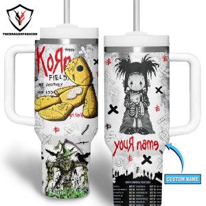 Personalized Korn North America Tour 2024 Tumbler With Handle And Straw