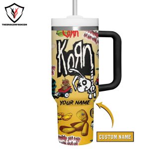 Personalized Korn Tumbler With Handle And Straw