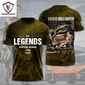 Ayrton Senna Signature Design 3D T-Shirt