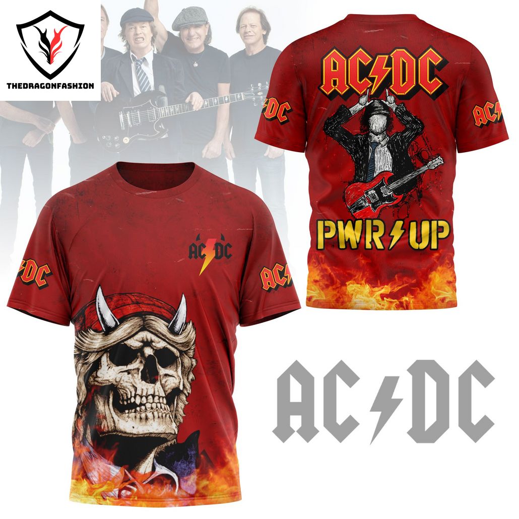 AC DC Pwr – Up Design 3D T-Shirt