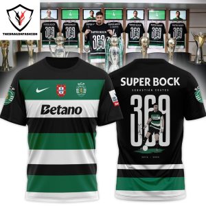 Super Bock Sebastian Coates 2016-2024 Signature 3D T-Shirt