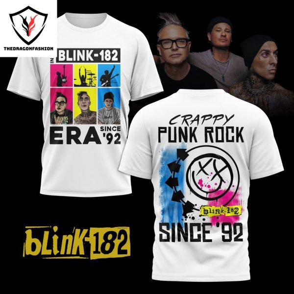 Blink -182 Crappy Punk Rock Since 92 3D T-Shirt