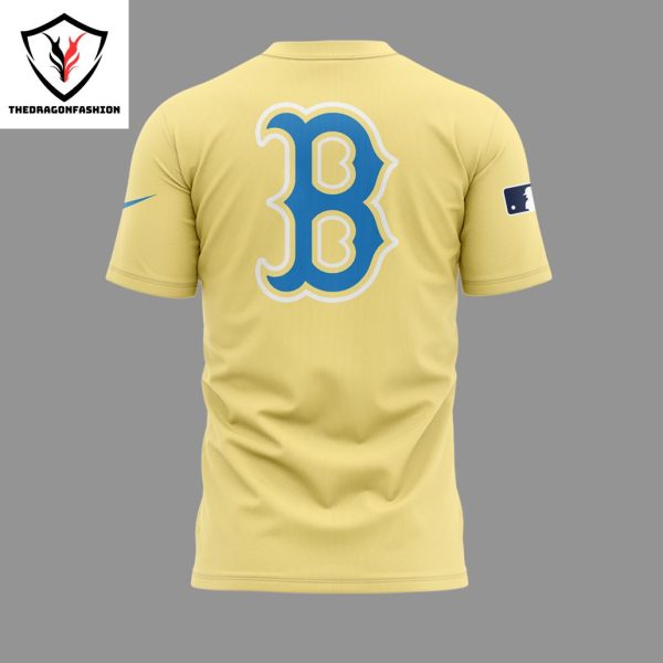 Boston Red Sox Yellow Sox Deisgn 3D T-Shirt